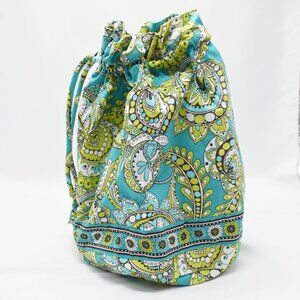 Teal & Lime Green Paisley Drawstring Closure Bag, Vera Bradley in Peacock (2007)